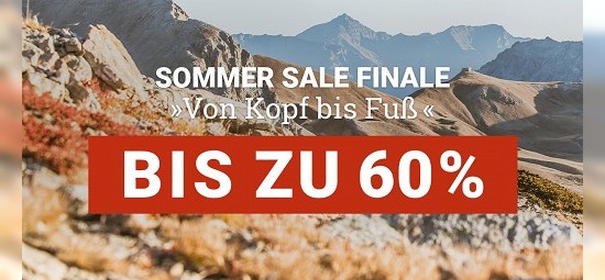 Sommer-Sale-Finale mit bis zu 60% Rabatt bei Bergzeit