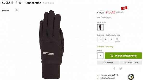 Handschuhe im Wintersale der bergfreunde - Rabatte von bis zu 50 %