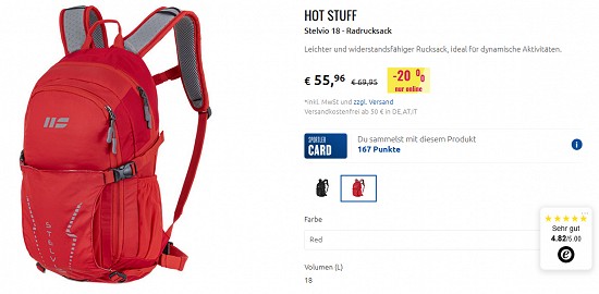 Hot Stuff-Bikeartikel bei sportler - Rabatte von bis zu 30 %