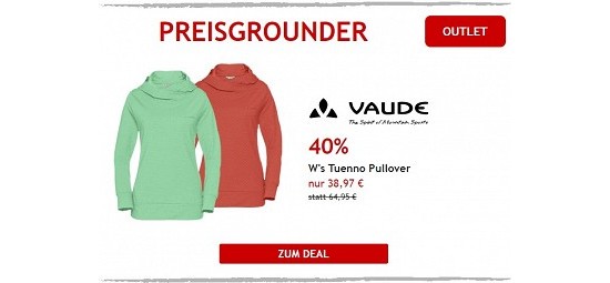 40% auf Vaude Pullover