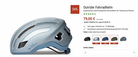 Sweet Protection Helm mit 34% Rabatt bei Bergzeit