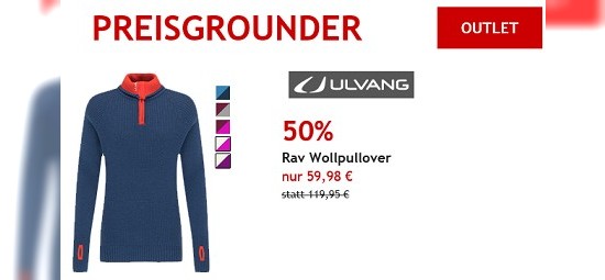 Bergfreunde Preisgrounder - ULVANG - Rav Sweater with Zip - Pullover 50% reduziert