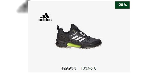 Angebot des Tages: Adidas TERREX SWIFT R3 Wanderschuhe Männer - Hikingschuhe - 20% günstiger bei globetrotter